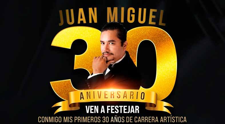 Juan Miguel festejará 30 años de carrera