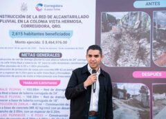 Municipio de Corregidora inaugura red de alcantarillado en Vista Hermosa