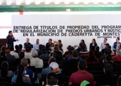 Gobierno del Estado entrega a familias de Cadereyta títulos de propiedad