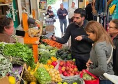 Agustín Dorantes visitó el mercado “12 de Diciembre”