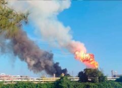 Reportan incendio en Dos Bocas