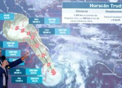 ‘Trudy’ sigue como huracán categoría 3, alertan por lluvias intensas